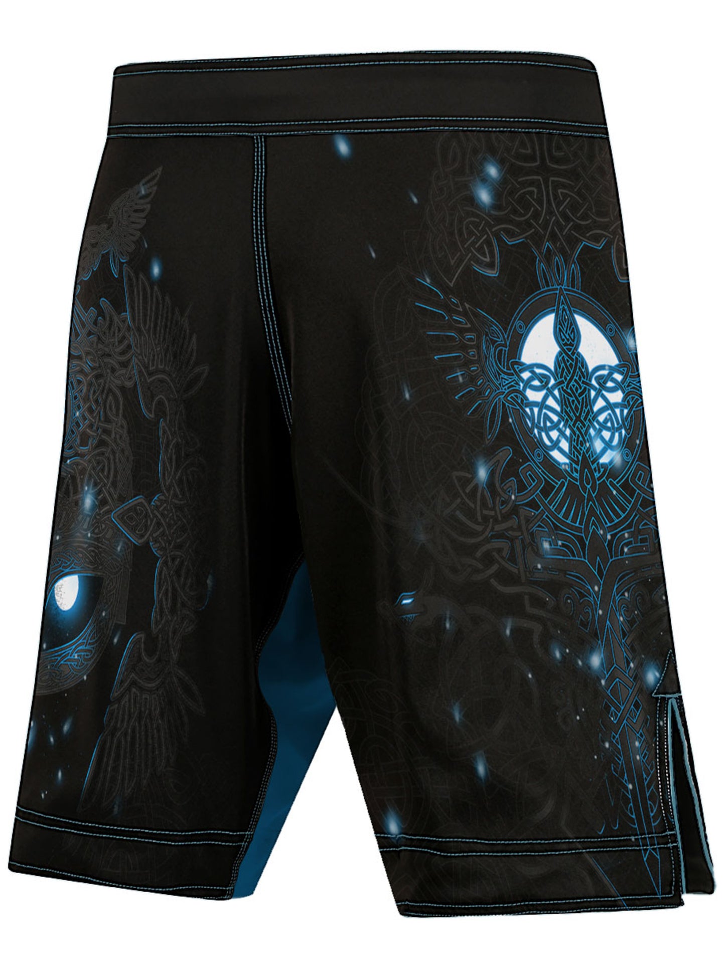 Raven Fightwear Men's Nordic 3.0 MMA Shorts BJJ Black/Blue