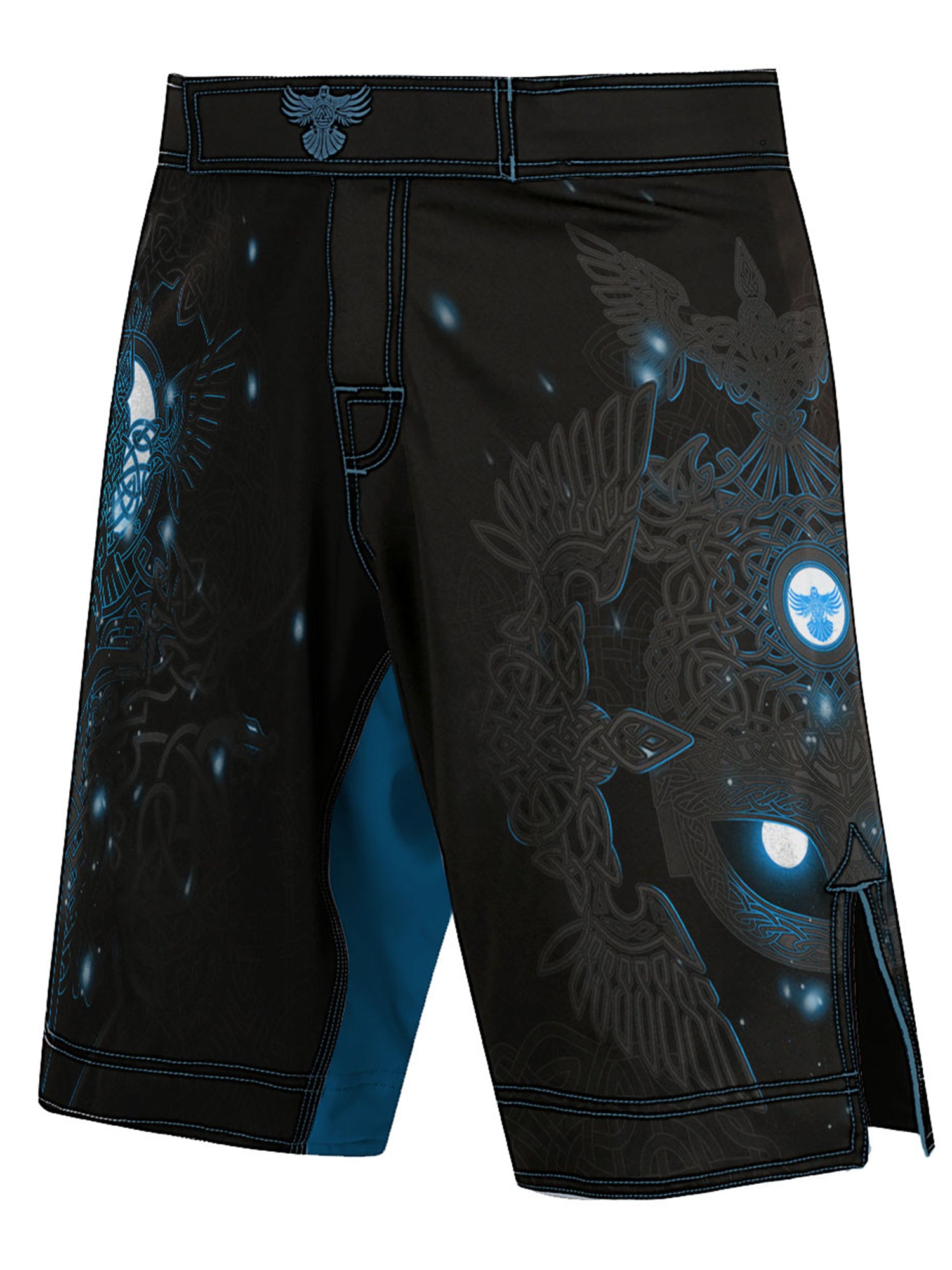 Raven Fightwear Men's Nordic 3.0 MMA Shorts BJJ Black/Blue