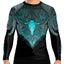 Raven Fightwear Men's Celtic Rash Guard BJJ MMA Black/Blue