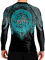 Raven Fightwear Men's Celtic Rash Guard BJJ MMA Black/Blue