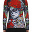 Raven Fightwear Women's Calaveras y Rosas BJJ Rash Guard MMA Black
