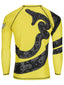 Raven Fightwear Men's Constrictor Snake BJJ Rash Guard MMA Yellow