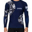 Raven Fightwear Men's Constrictor Snake BJJ Rash Guard MMA Navy Blue