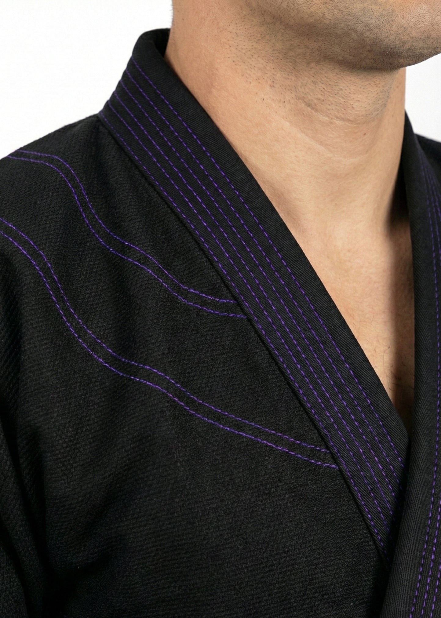 Raven Fightwear Men's Elements Void Samurai Brazilian Jiu Jitsu Uniform Premium BJJ Gi Black