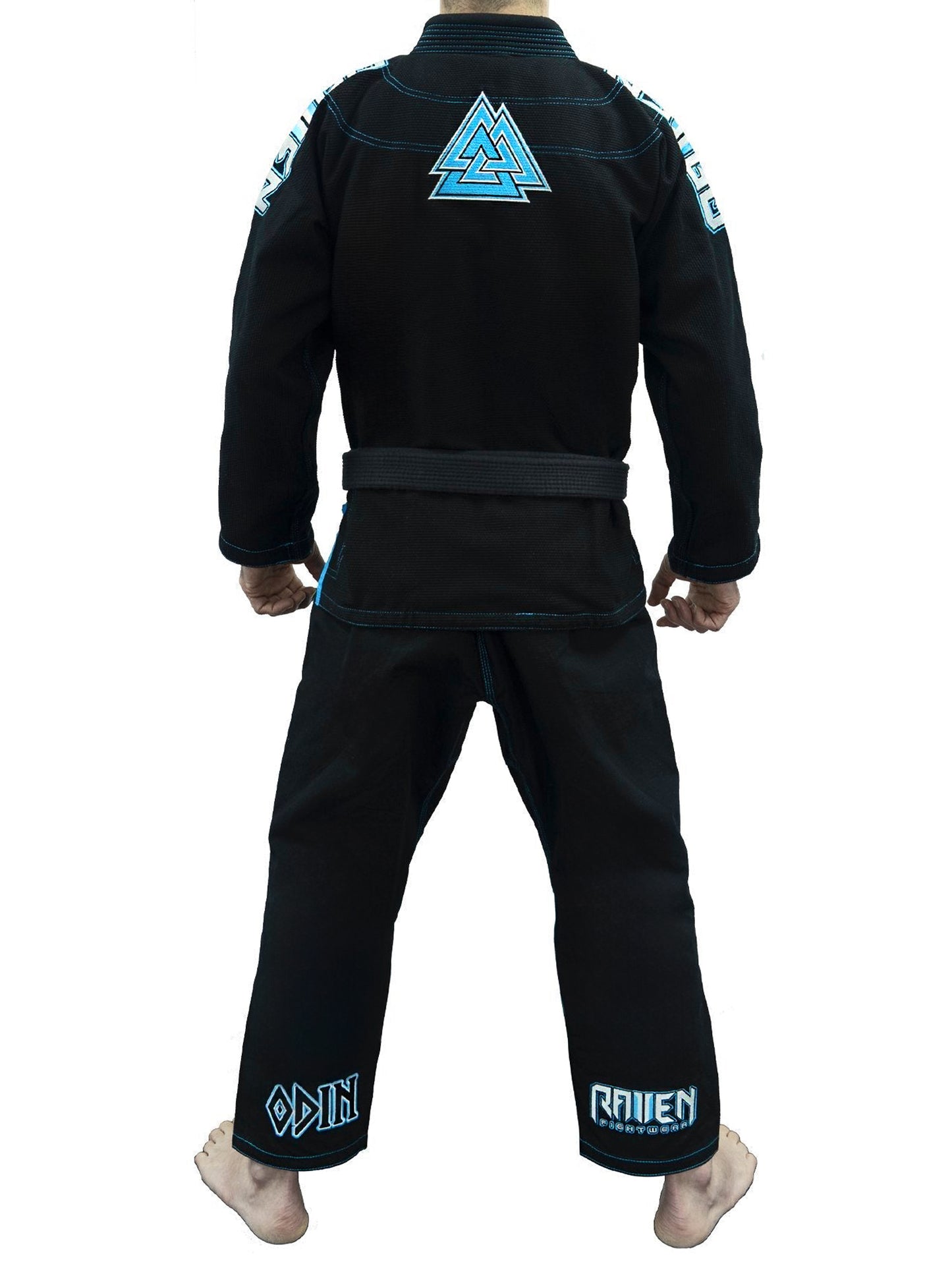 Raven Fightwear Men's Odin Nordic Brazilian Jiu Jitsu Uniform Premium BJJ Gi Black