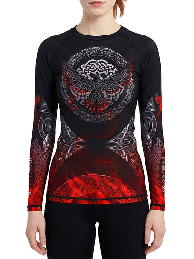 Raven Fightwear Women's The Morrigan BJJ Rash Guard MMA Warfire