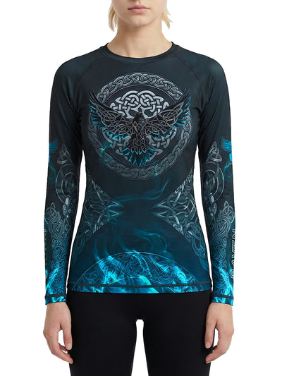 Raven Fightwear Women's The Morrigan BJJ Rash Guard MMA Deathcall
