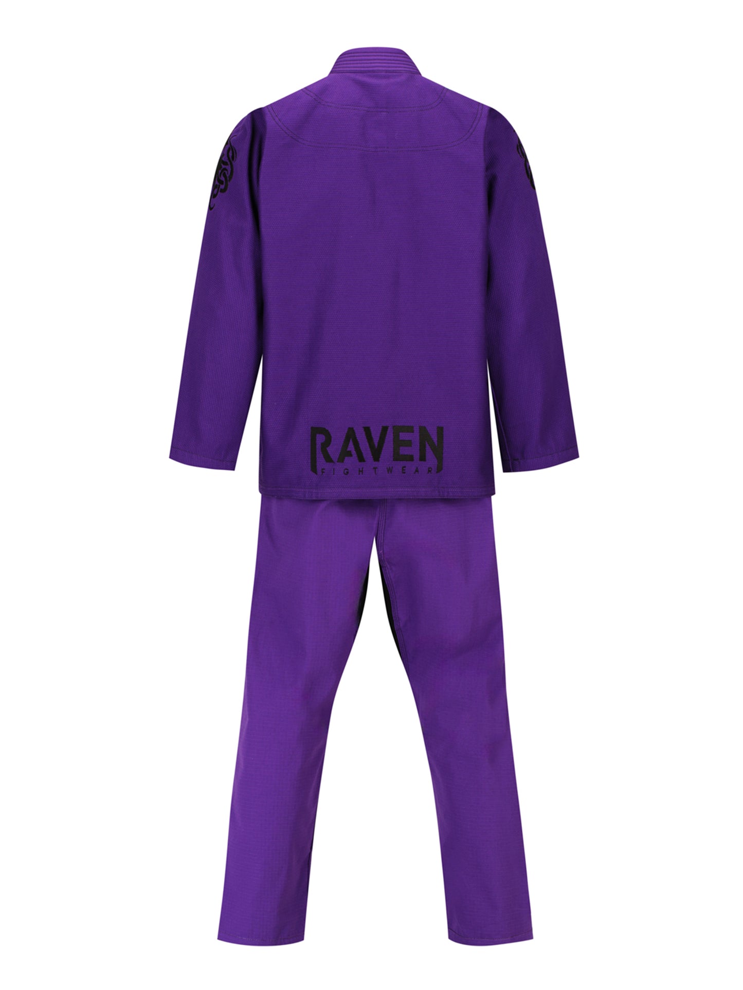 Raven Fightwear Men's BJJ Horror Cthulhu Jiu Jitsu Uniform Premium BJJ Gi Purple