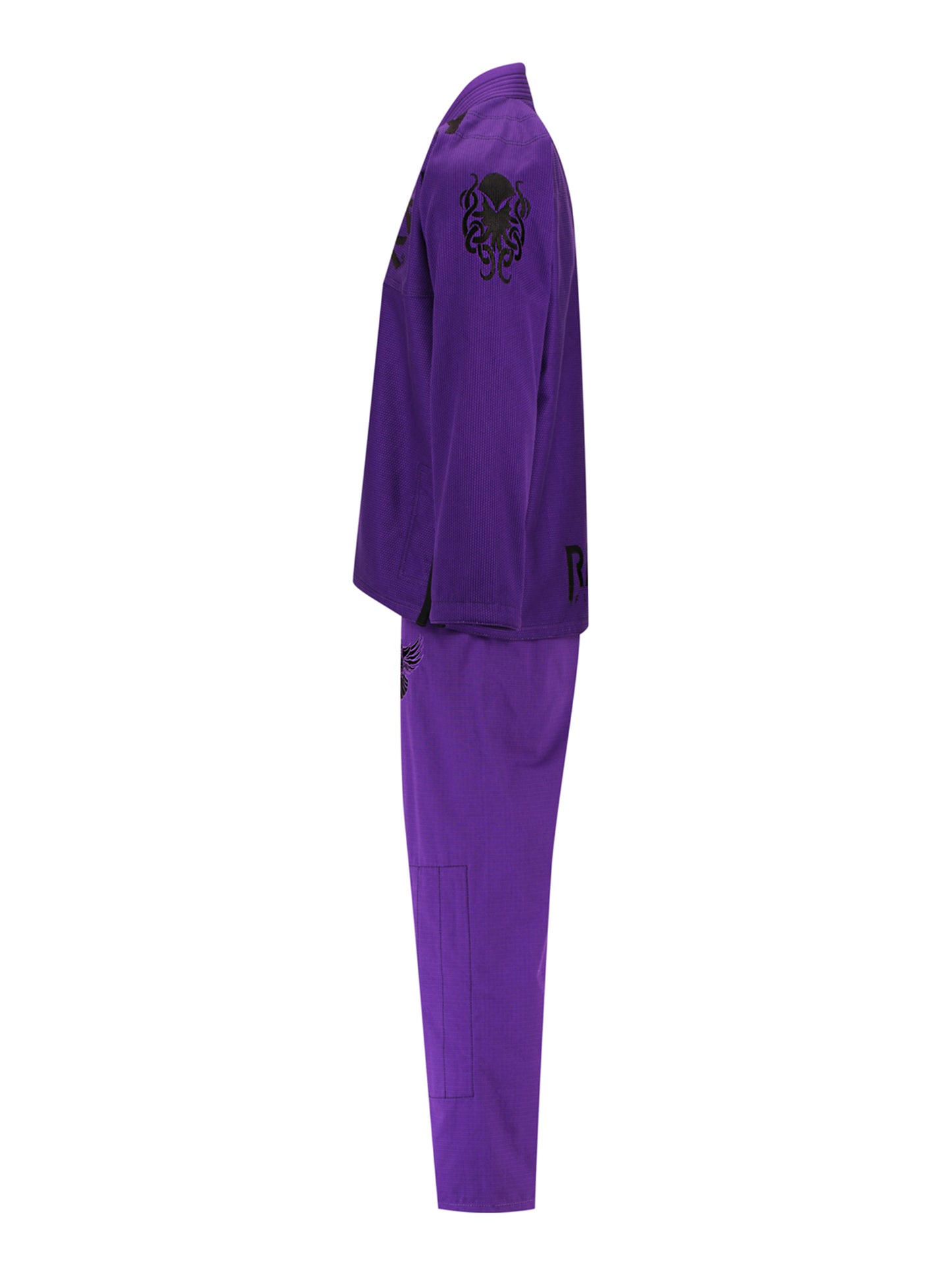 Raven Fightwear Men's BJJ Horror Cthulhu Jiu Jitsu Uniform Premium BJJ Gi Purple
