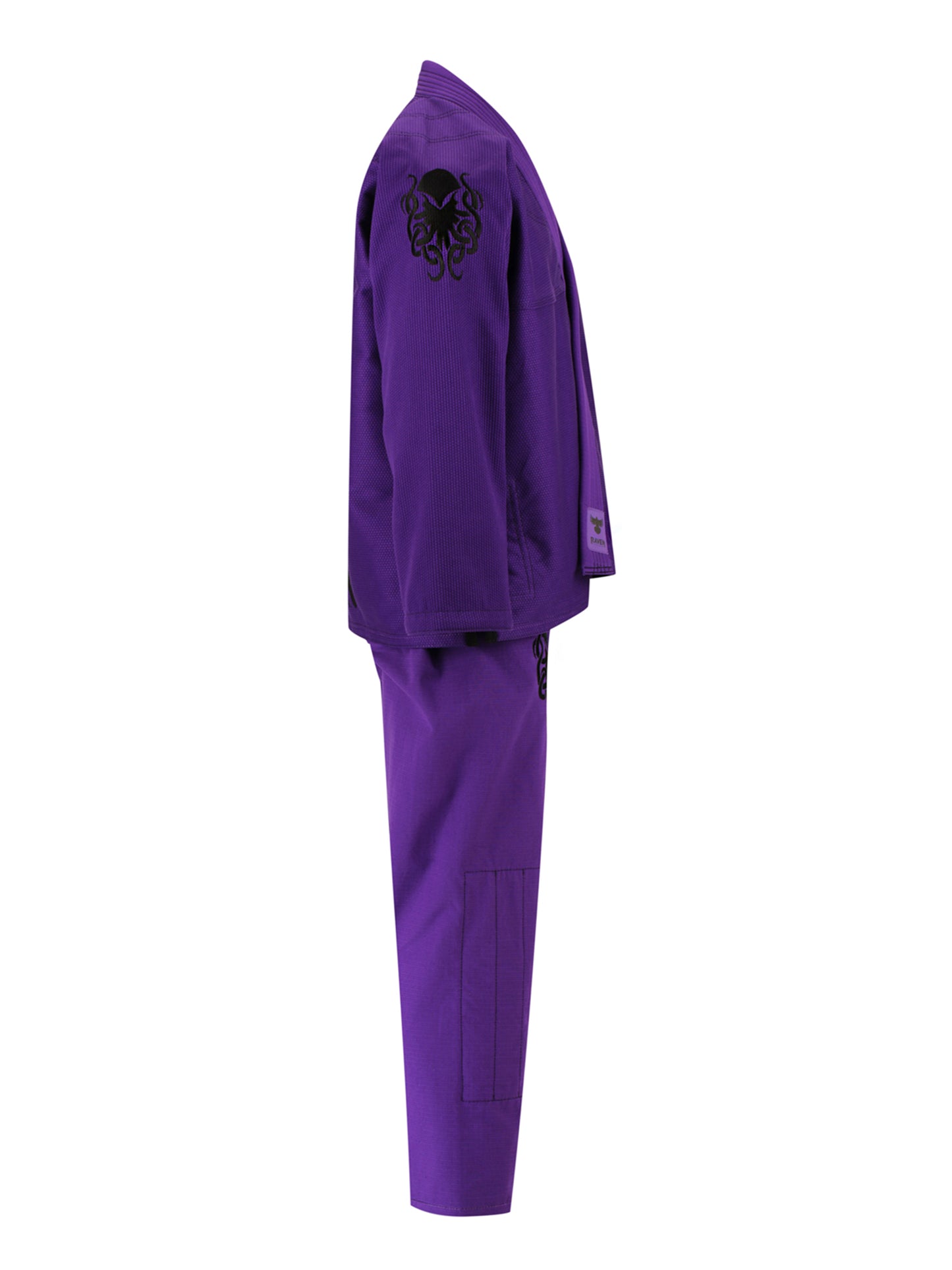 Raven Fightwear Men's BJJ Horror Cthulhu Jiu Jitsu Uniform Premium BJJ Gi Purple