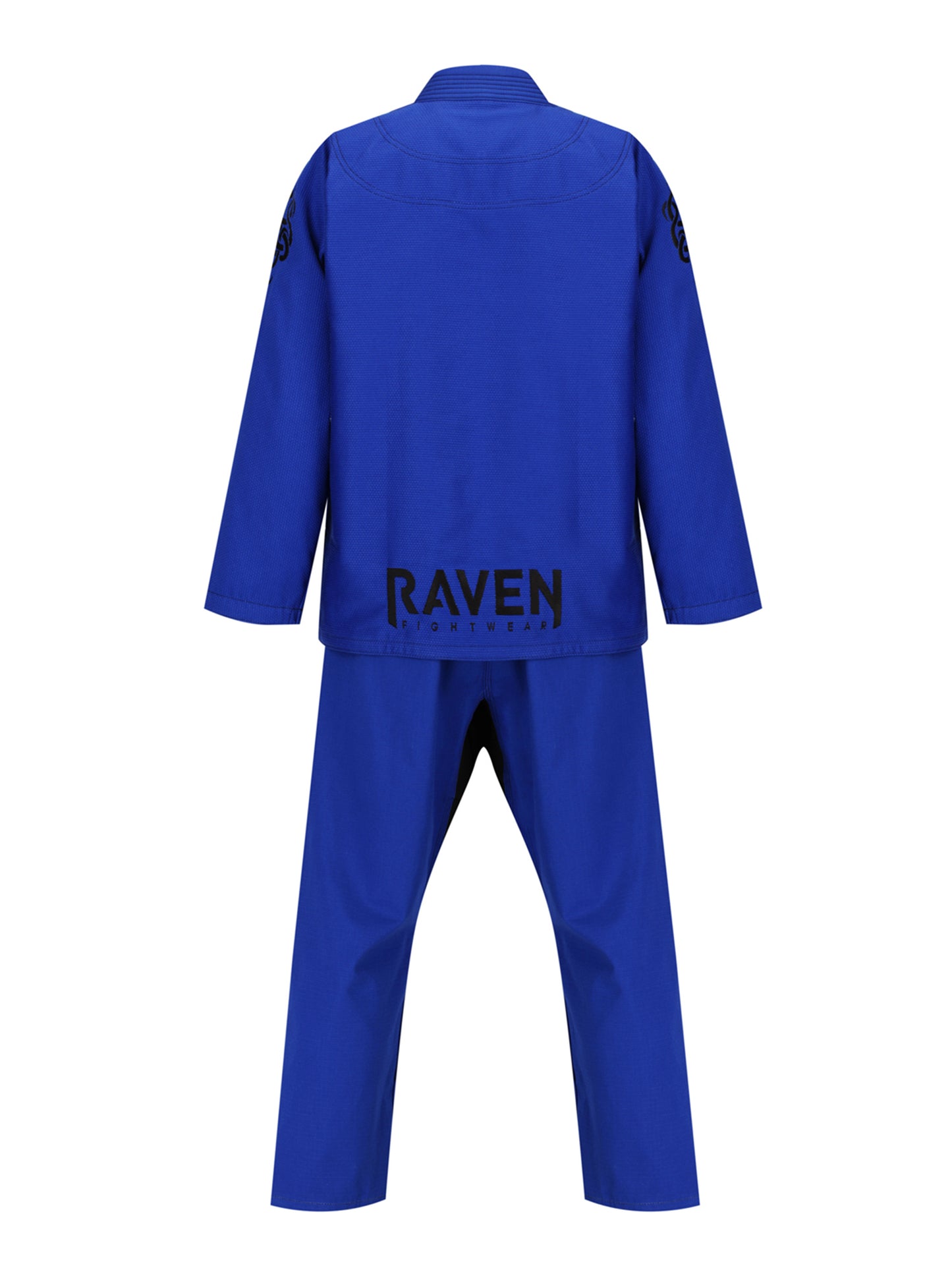 Raven Fightwear Men's BJJ Horror Cthulhu Jiu Jitsu Uniform Premium BJJ Gi Royal Blue