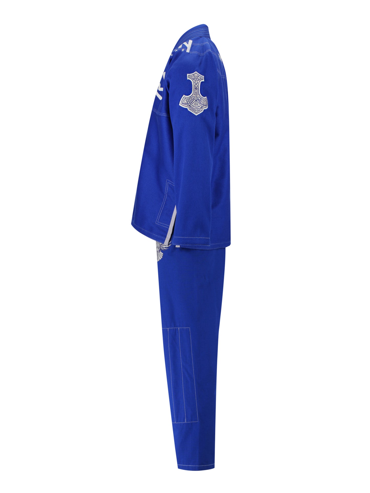 Raven Fightwear Men's Thor Nordic Brazilian Jiu Jitsu Uniform Premium BJJ Gi Royal Blue