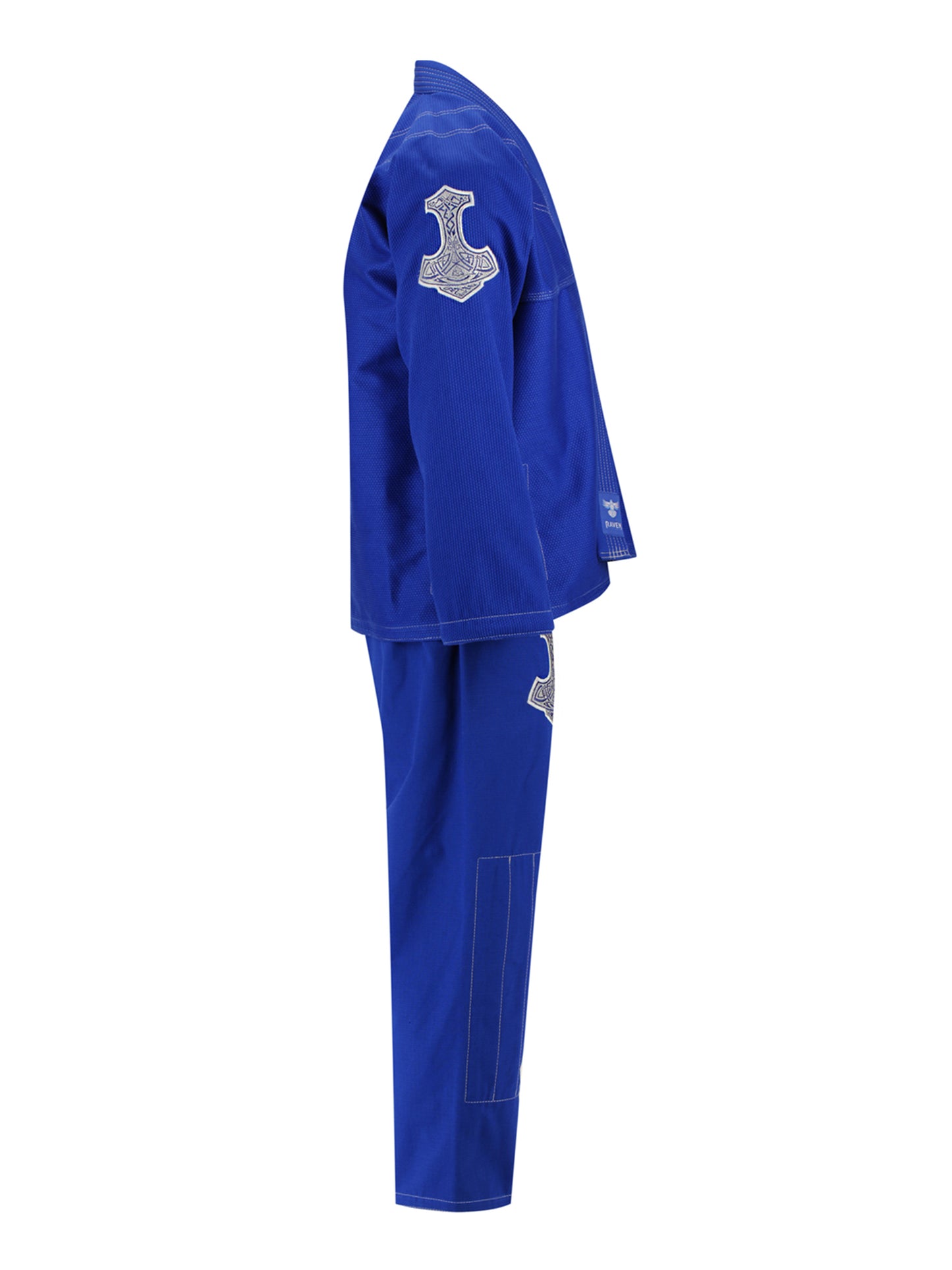 Raven Fightwear Men's Thor Nordic Brazilian Jiu Jitsu Uniform Premium BJJ Gi Royal Blue