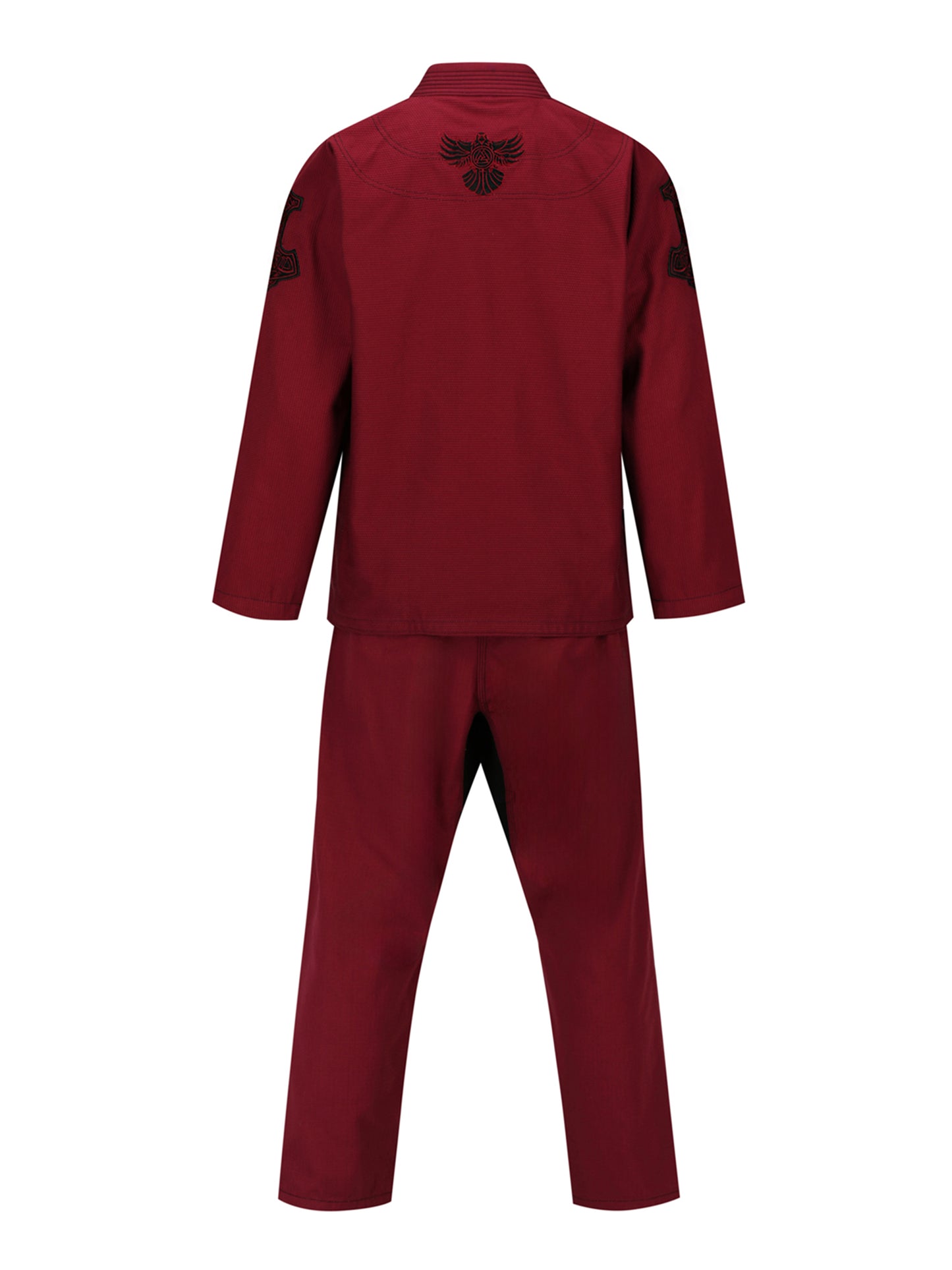 Raven Fightwear Men's Thor Nordic Brazilian Jiu Jitsu Uniform Premium BJJ Gi Maroon