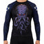 Raven Fightwear Men's Cthulhu BJJ Rash Guard MMA Black/Blue
