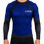 Raven Fightwear Men's Shark Attack BJJ Rash Guard MMA Blue