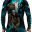 Raven Fightwear Men's Ulfhedinn 2.0 Wolf BJJ Rash Guard MMA Black