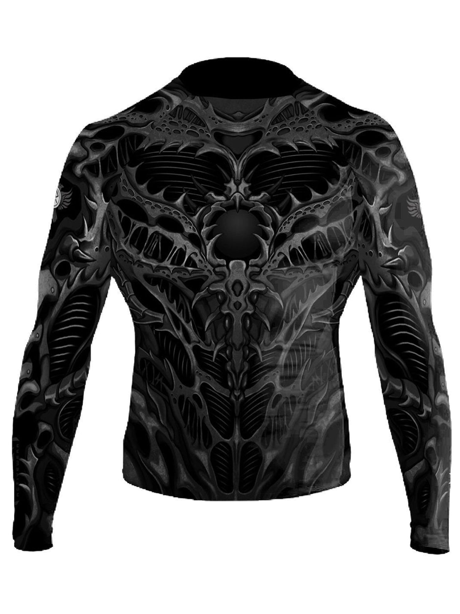 Raven Fightwear Men's Biomechanical BJJ Rash Guard MMA Black – MMA Sharp