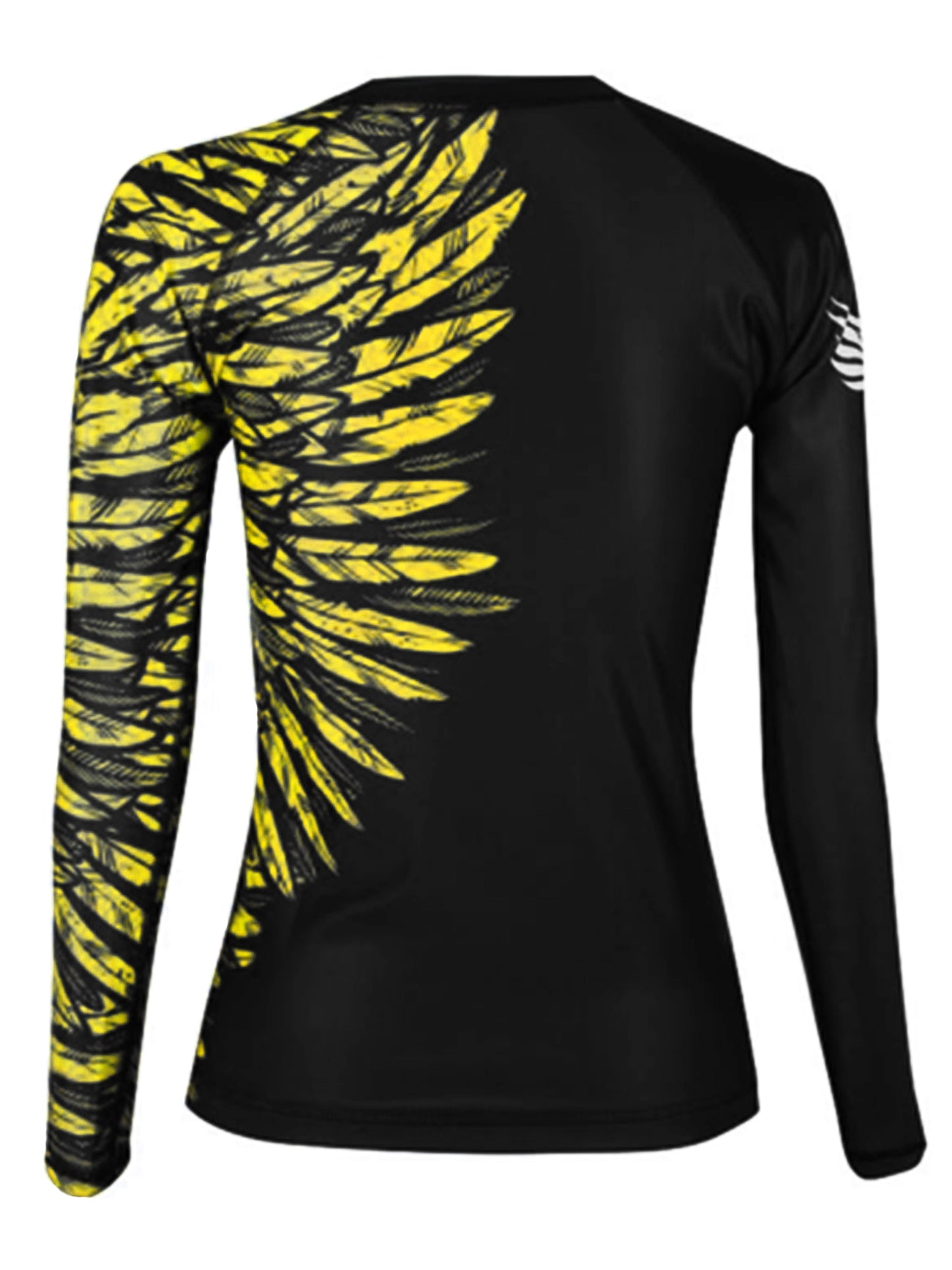 Raven Fightwear Women's Aerial Assault BJJ Rash Guard MMA Black/Yellow